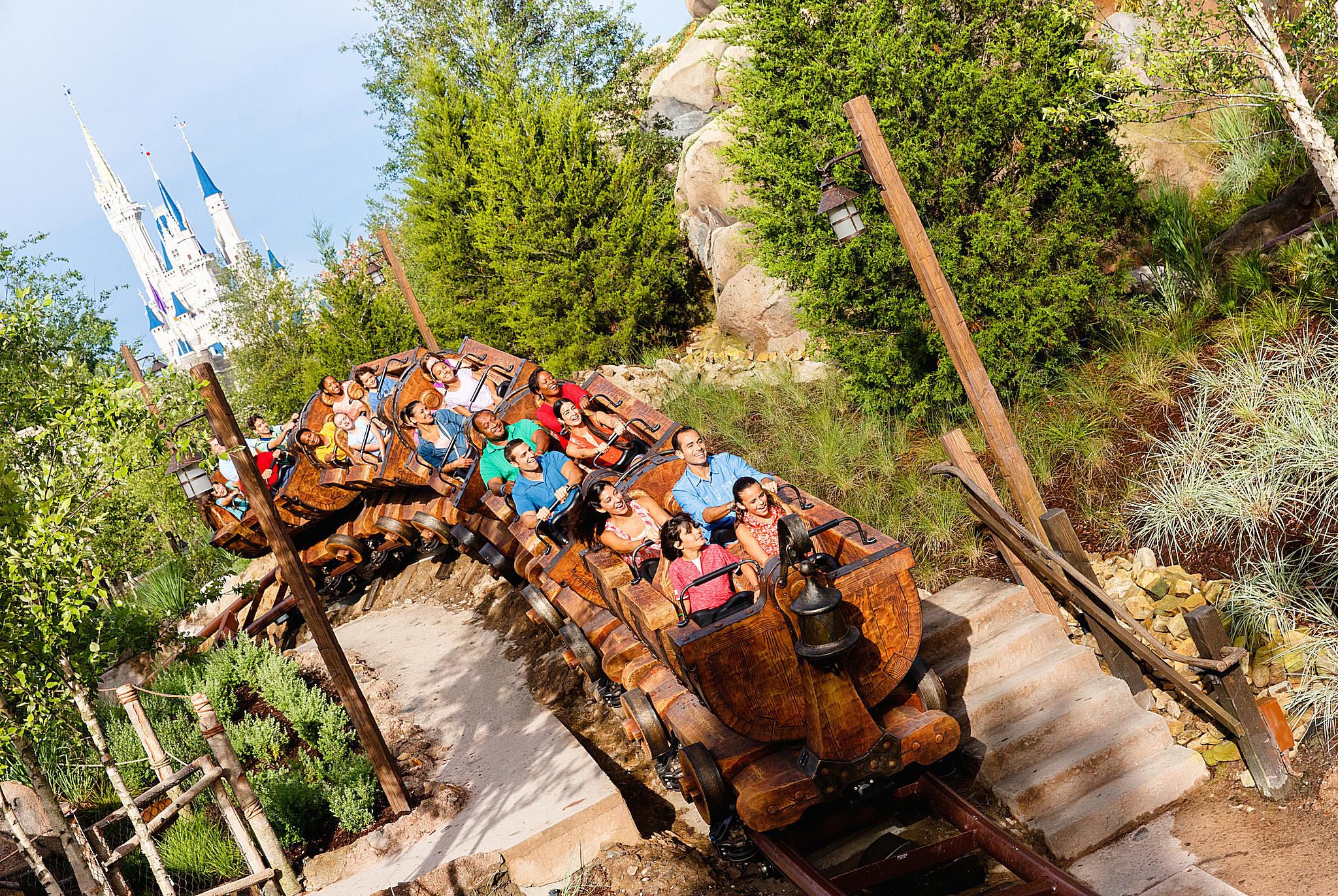 The famous Seven Dwarfs Mine Train is fun and rich in detail. 