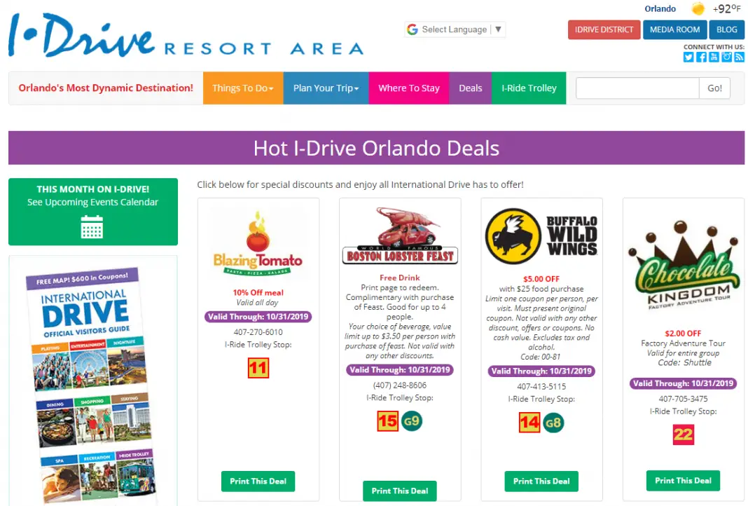 Coupons de réduction Orlando 2022 Obtenez les meilleures réductions