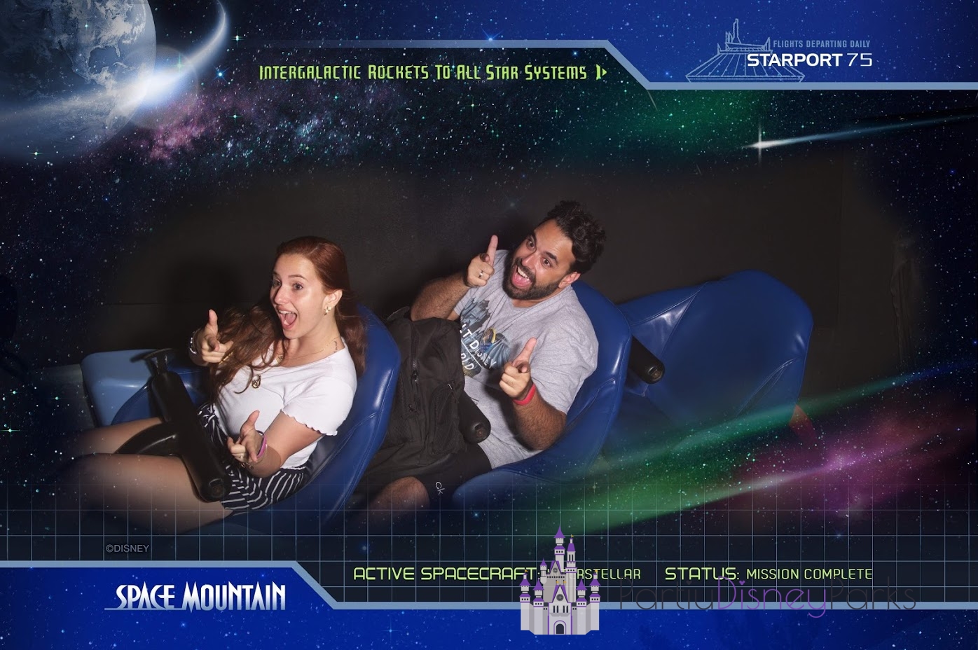 Space Mountain Roller Coaster - Magic Kingdom