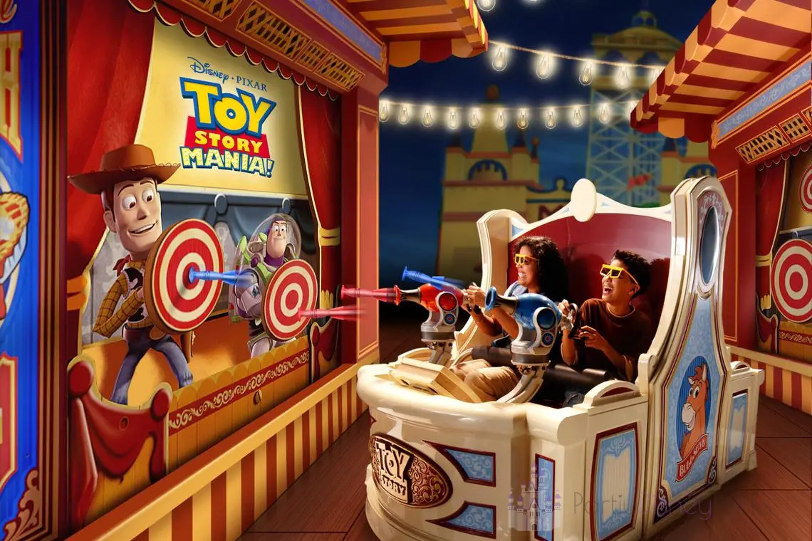 O Toy Story Mania é a atração favorita dos mais jovens