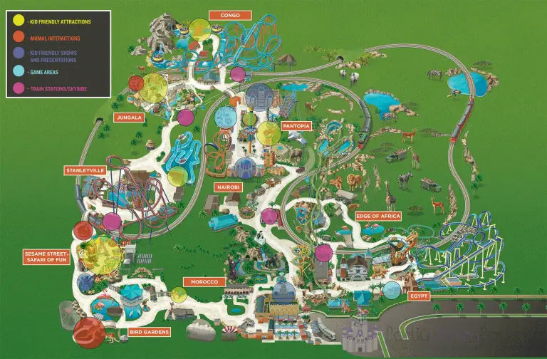 Mapa Do Busch Gardens 768x504 