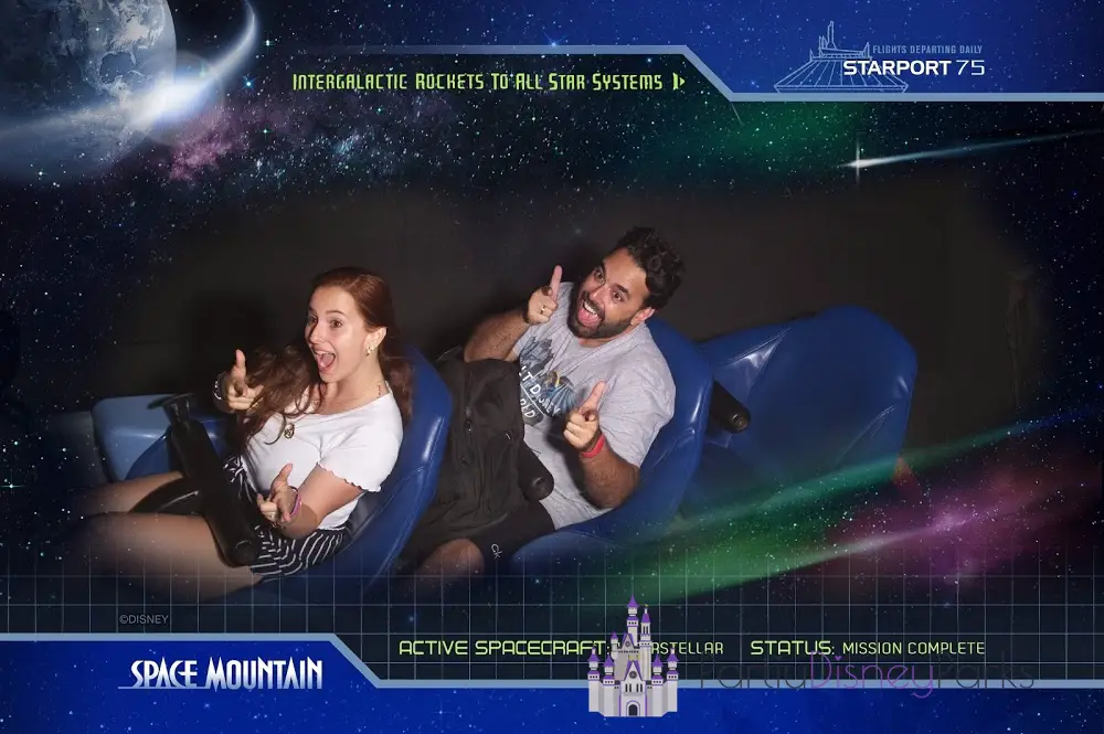 Carlos and Nath at Space Mountain