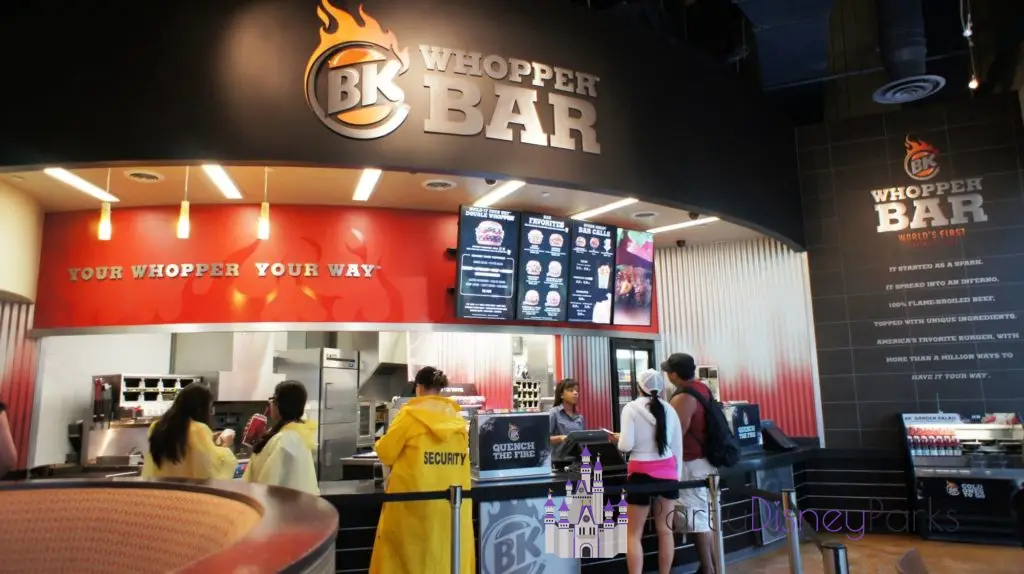 Aire de restauration Universal CityWalk Orlando : BK Whopper Bar.