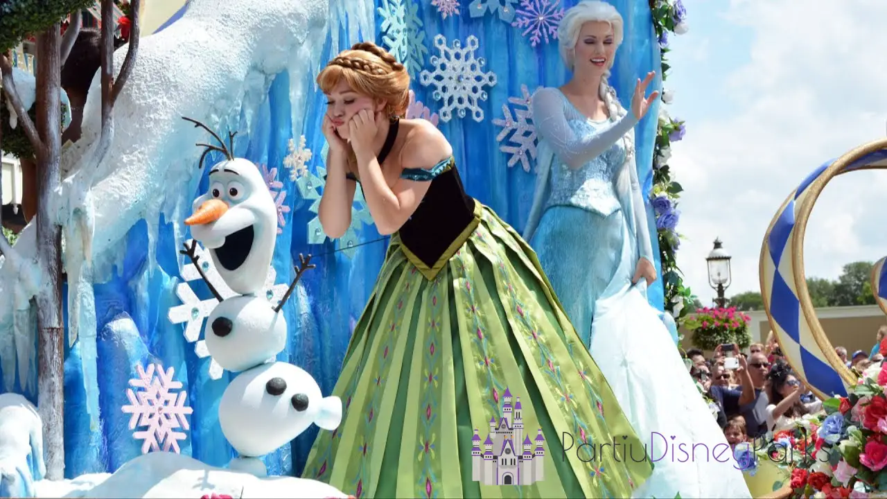 Desfile del Festival de Fantasía Anna & Elsa