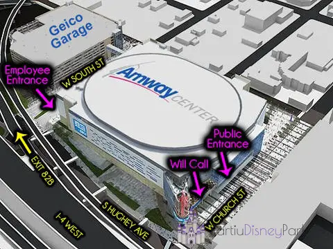 Amway-Center-Mapa-Entrada-Estacionamento