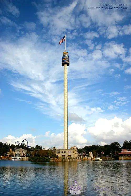 The Sky Tower is at SeaWorld and is 122 meters high