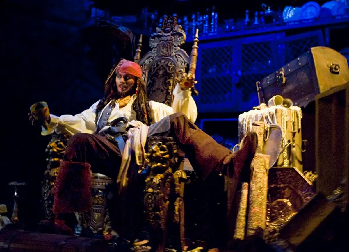 Atração Piratas do Caribe - Capitão Jack Sparrow