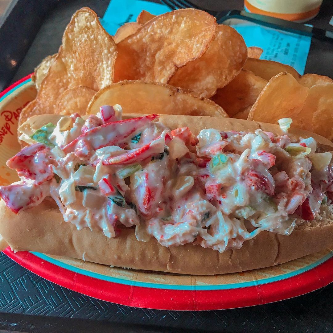 Lobster Roll no Columbia Harbor House