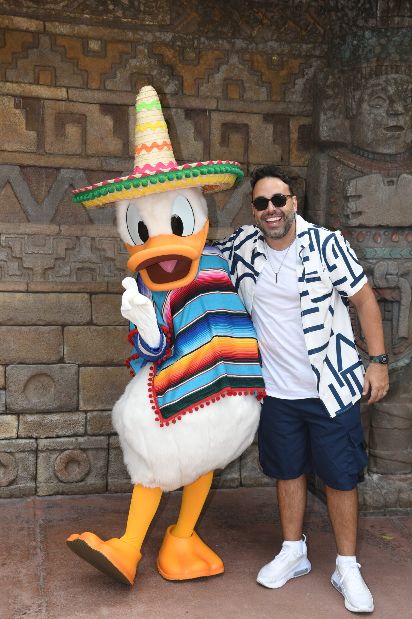 Donald Duck in the Mexico Pavilion at Epcot