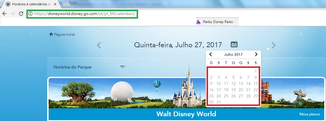 Como Escolher o Melhor Dia para Ir Aos Parques da Disney - Guia Screenshot