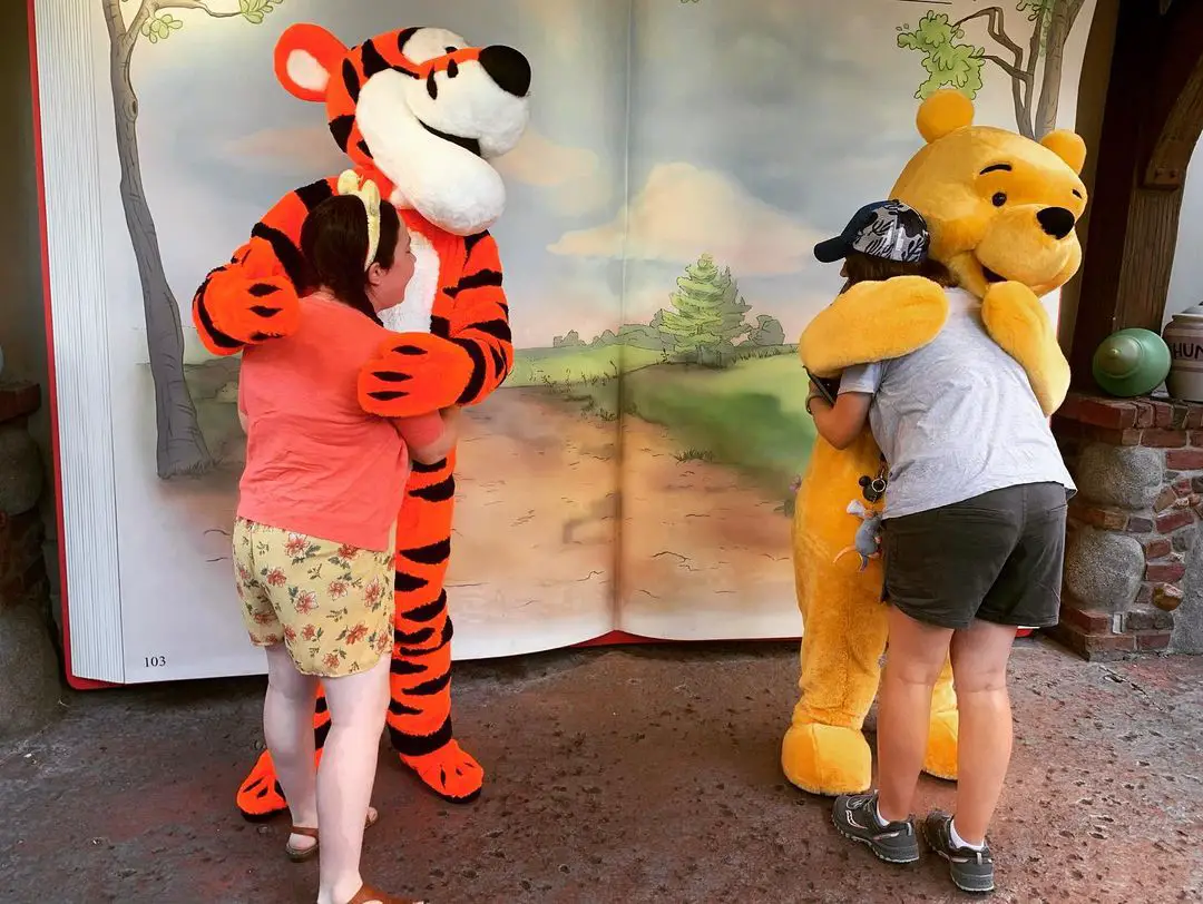 Encontro com o Ursinho Pooh e Tigrão no Magic Kingdom