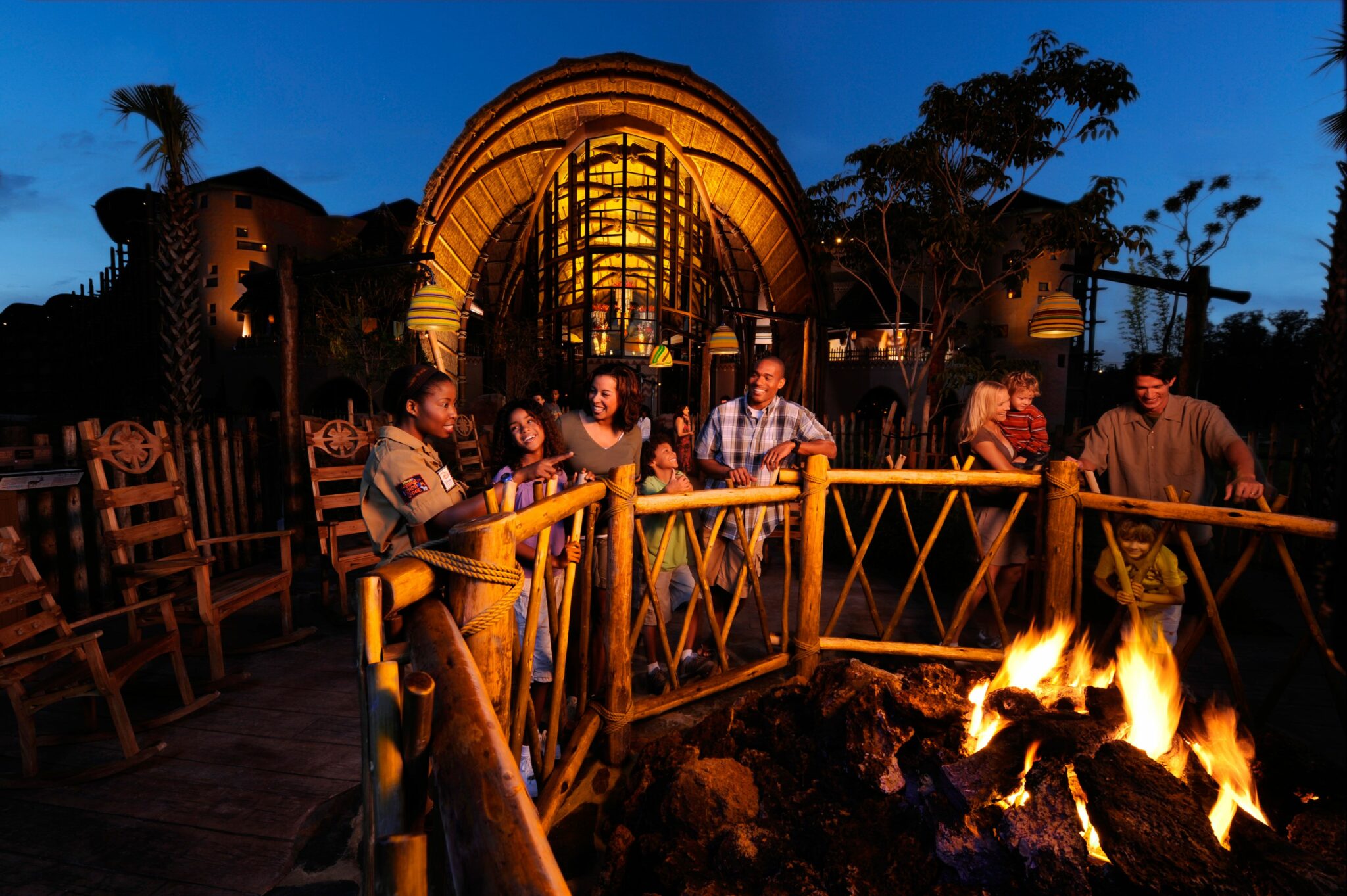 Bonfire at Disney's Animal Kingdom Lodge