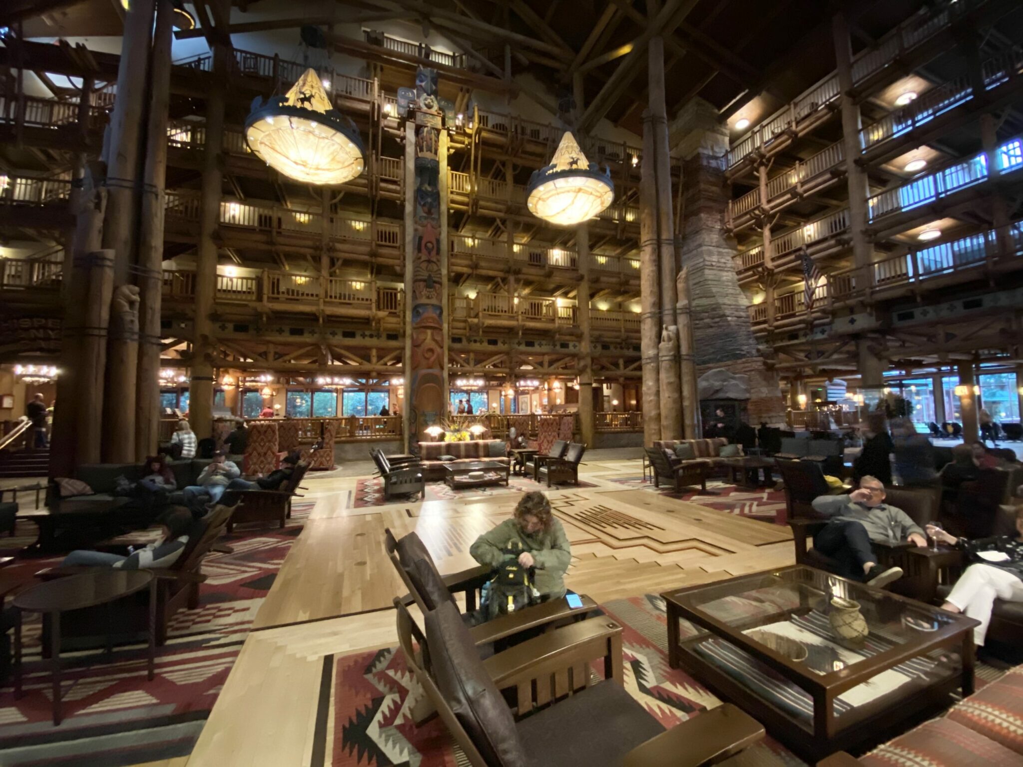 Lobby do Wilderness Lodge da Disney