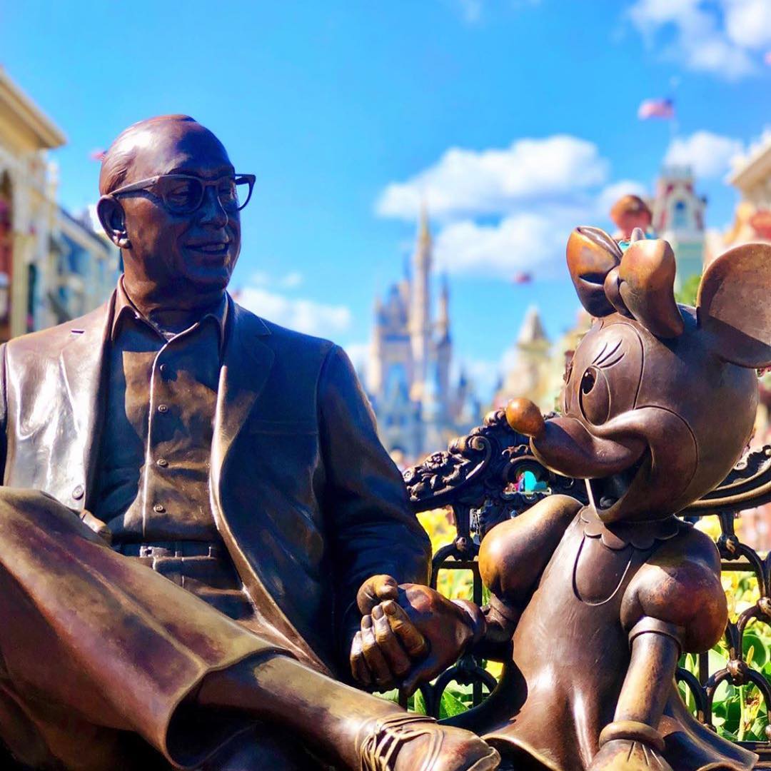 Roy and Minnie at the Magic Kingdom - Walt Disney World History
