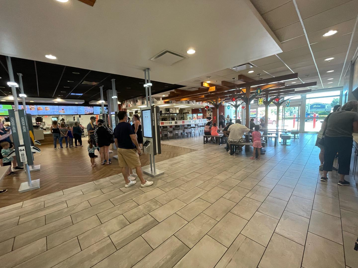 Hall of the Largest McDonald's in Orlando