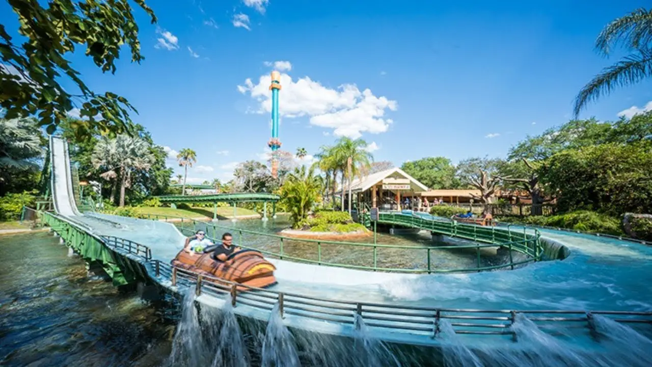 Stanley Falls - Atração que molha no Busch Gardens