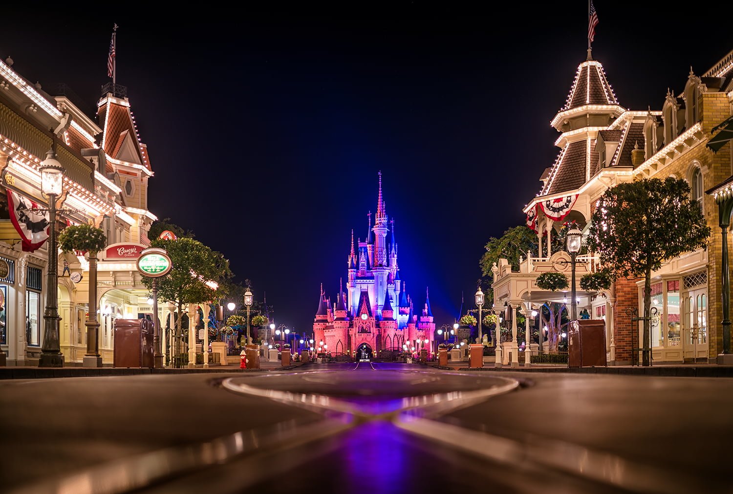 Main Street USA - Magic Kingdom at Night