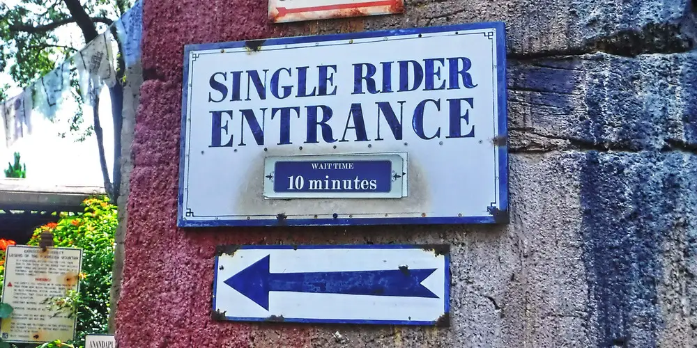 Single Rider in den Universal Studios