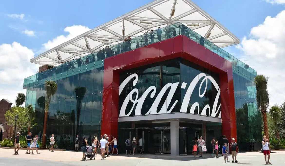 Coca-Cola Store Getränkebar auf dem Dach