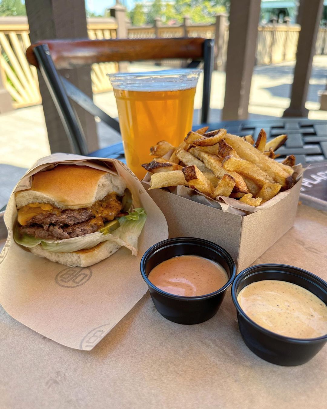 Nourriture de D-Luxe Burger à Disney Springs