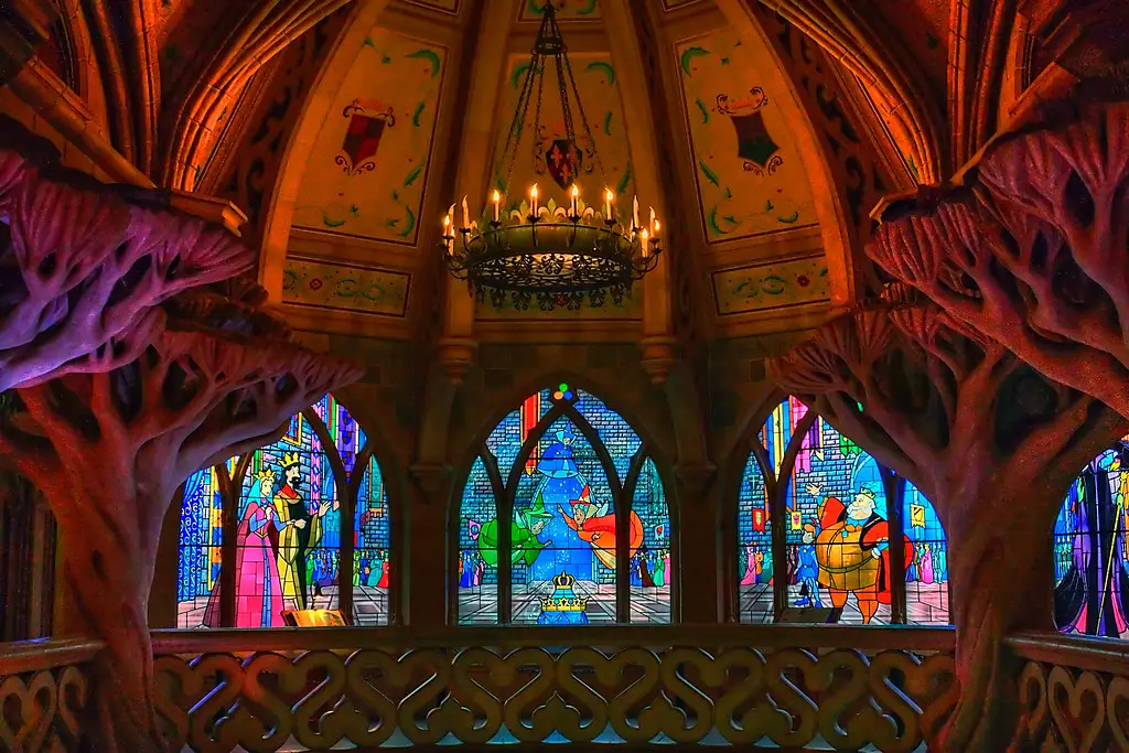 Dentro do Castelo da Disneyland Paris