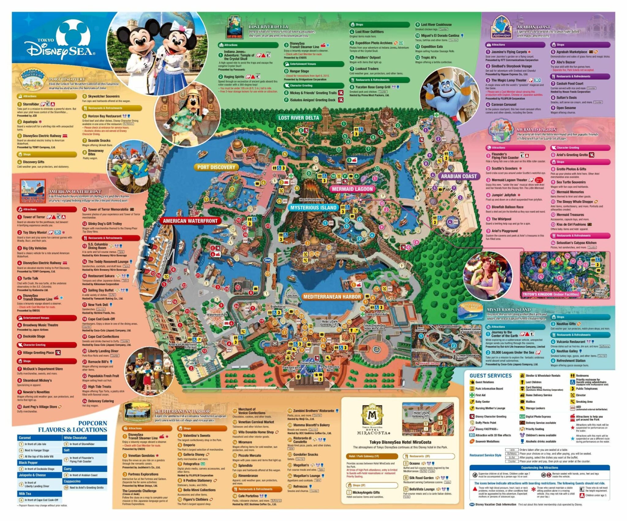 Mapa - Tokyo Disney Sea