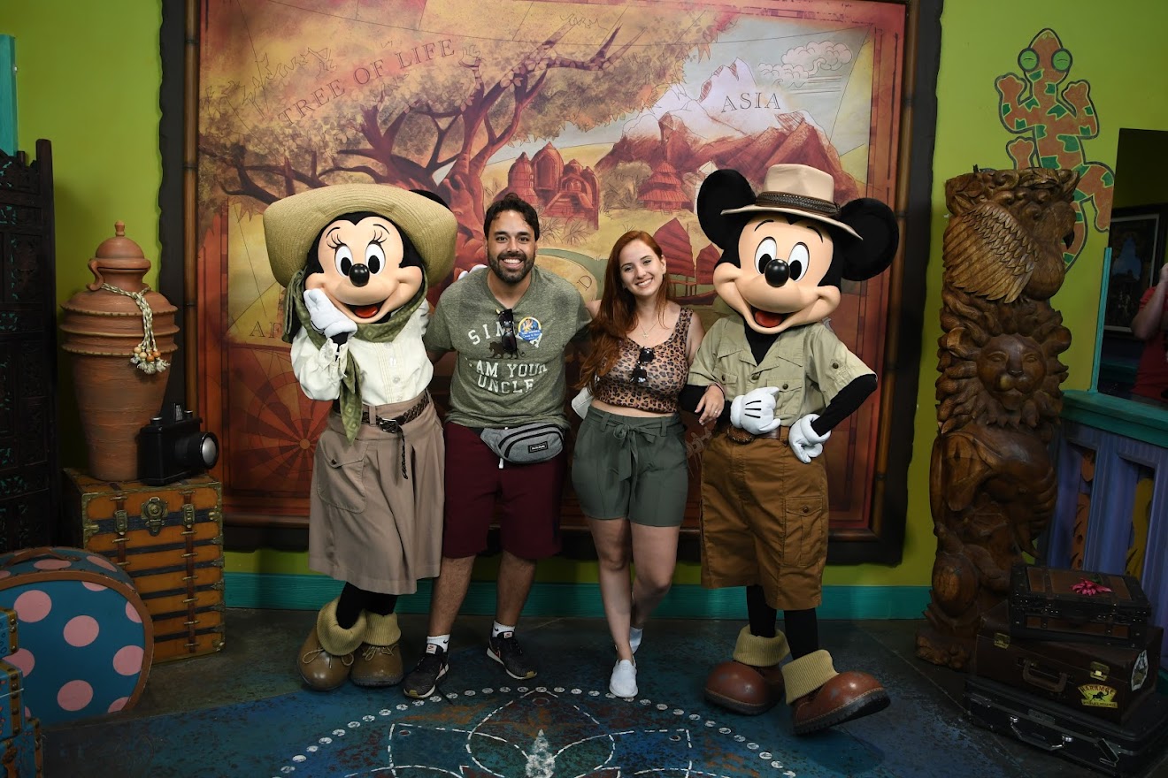 Mickey y Minnie en los parques de Disney