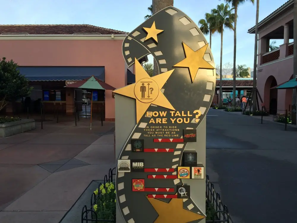 Mindesthöhe der Universal Studios Orlando Attraktionen