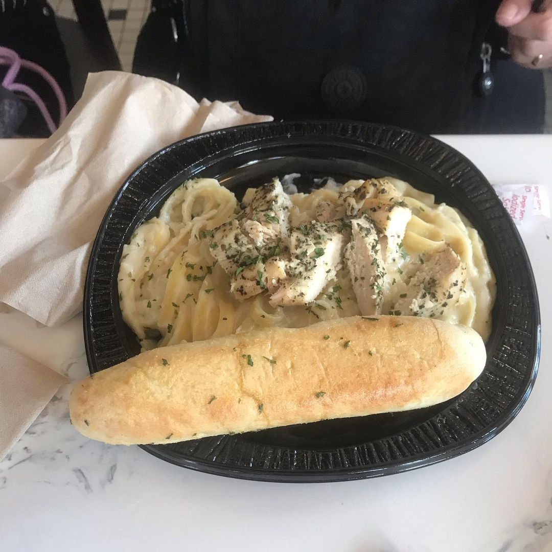 Fettucine Alfredo no Louie?s Italian Restaurant na Universal Studios