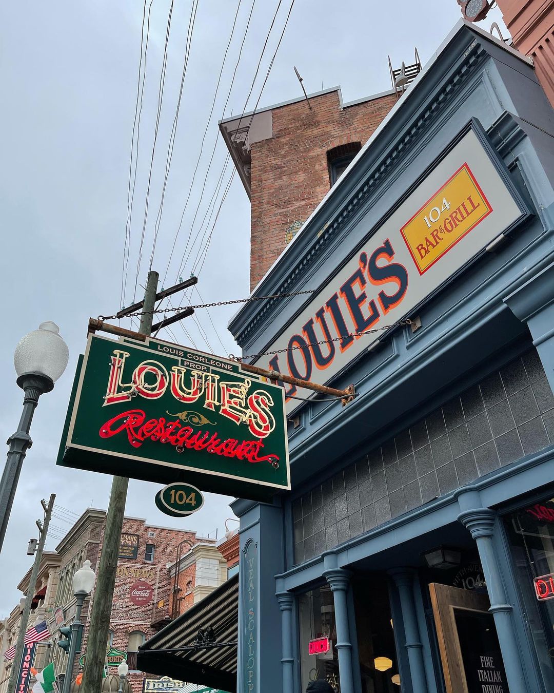 Louie's Italian Restaurant at Universal Studios