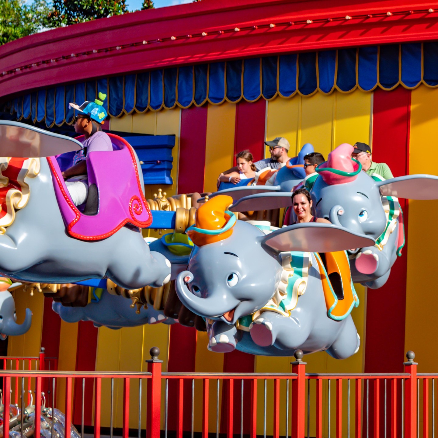 Atração Dumbo The Flying Elephant no Magic Kingdom