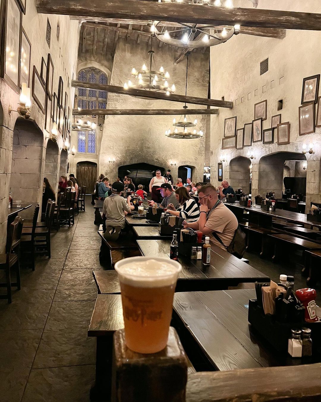 Mesa do Leaky Cauldron - Restaurante do Harry Potter na Universal Studios