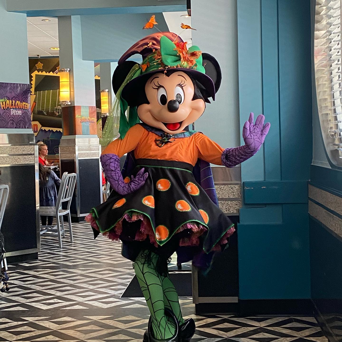 Minnie no Disney's Hollywood & Vine - Restaurante do Hollywood Studios
