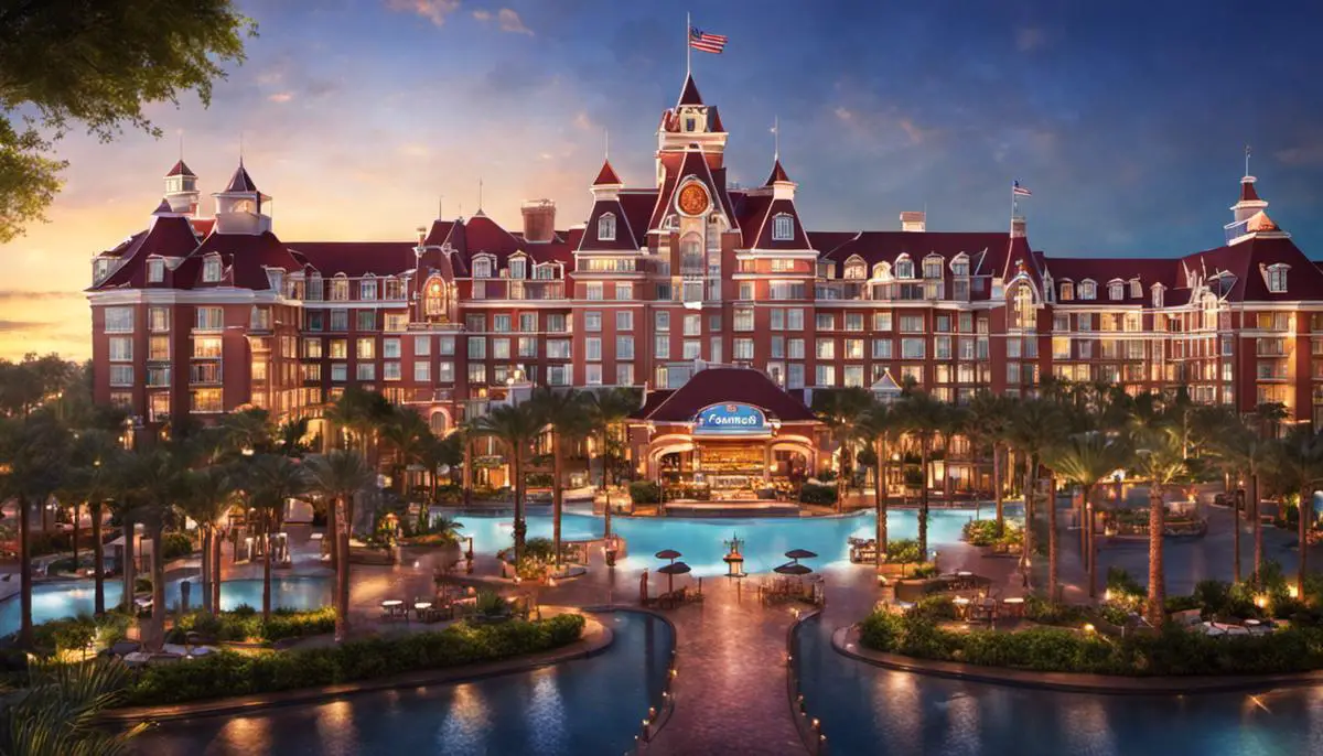 Image montrant différentes options d'hôtels Disney