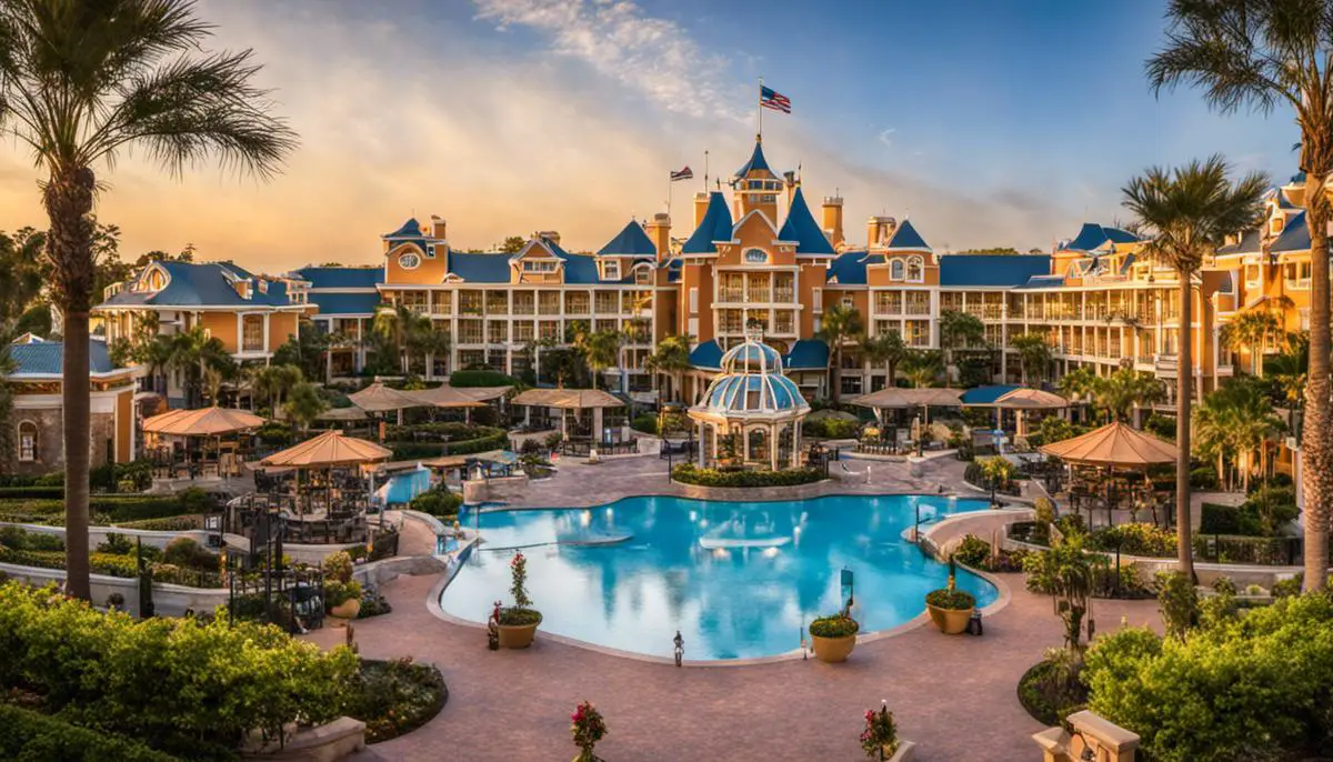 Bild von Gästebewertungen von Disney-Hotels, in denen deren Zuverlässigkeit und Nützlichkeit für diejenigen beschrieben wird, die einen Aufenthalt planen.